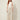 Cream crinkled wide-leg palazzo pants 113 cm - front view on model