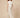 Cream crinkled wide-leg palazzo pants 113 cm - walking three-quarter view on model