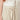 Cream crinkled wide-leg palazzo pants 113 cm - waistband detail with button and long tie sash