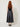 delsha black charcoal-grey satin midi skirt, back view