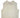 Cream sleeveless cowl-neck top, back