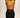 Tria Orange Bold-Floral Top - original photo, warm-white background