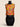 Tarlan Orange Bold-Floral Top - original photo, warm-white background