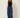 Navy blue geometric diamond pattern balloon pants - front
