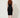 01333364 CHAIN CIRCLE BELT SILVER - back view on model, fine extender chain and lobster clasp fastening at the back waist