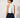 White Mowj 7 Top - back studio view with centre slit