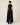 Navy Blue Edge Pants — back, dense crepe