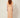 Orange chevron-pleated maxi dress - back view on model