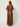 Brown satin maxi shirt dress - back