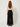 Black palazzo pants - model back, sash wraps flat with no knot