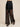crush pants black - waist to floor, sash untied