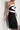 Melania Dress — Black, three-quarter