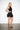 The L Tiered Skirt Black - three-quarter view