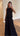 Black Fringe Top - original worn front, mirror