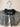 Black Tulle Chiffon-Sleeve Dress