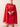 Red Dress with Detachable Wide Sleeves