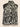 Patterned Sleeveless Stand-Collar Dress