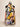 Multicolor Sleeveless Stand-Collar Dress