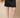 0133868 above-knee model back - black embossed leaf-vein dress