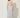 White Polka-Dot Halter Pleated Maxi Dress – open back view