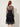Raglan Sleeve dress with Beading – back view with button placket