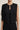 Pleated Chiffon Vest on Ziba — front detail, pleated chiffon flounce