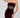 Wine red venus dress - sheer black lace midriff detail