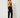 Green floral velvet corset crop top, three-quarter view on model