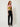 Green floral velvet corset crop top, three-quarter view on model