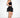 The L Tiered Skirt Black - side view