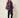 SR391 Purple Pallet Cape — three-quarter view on model