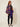 SR391 Purple Pallet Cape — three-quarter view on model
