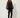 336594 Zip Blouse Black - three-quarter view on model