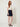 0133301310 Diba Navy Skirt — three-quarter view on model
