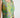 Green floral cropped top on model, studio