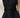 Black taffeta strapless overall - bodice box pleats and sash tie detail