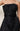 Black taffeta strapless overall - bodice box pleats and sash tie detail