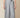 Grey chevron pleated wide-leg pants - waistband, tie bow and chevron pleat detail