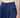 SR371 navy blue V pants detail - V waistband, self-covered button, welt pocket and flap panel, crinkled texture