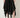 Black palazzo pants — silver stud handkerchief hem detail