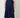 Navy wrap pleated skirt - pleat and hem detail