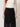Black palazzo pants - waist sash knot and pleated panel detail