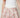 White cherry-blossom mini skirt - waistband and scallop hem detail
