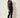 Black Floral Appliqué Sheer Tulle Top – three-quarter view