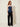 Navy Strapless Corset-Back Peplum Top – three-quarter view