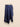 Navy wrap pleated skirt - real product photo front