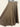 Brown wide-leg culotte pants - front on hanger