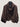202196 Squared Pleated Blouse Brown — real photo, front