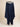 Navy blue abshar pants on hanger - front view
