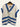 SR397 BLUE AND CREAM B-P SET - real product photo, top front view on hanger